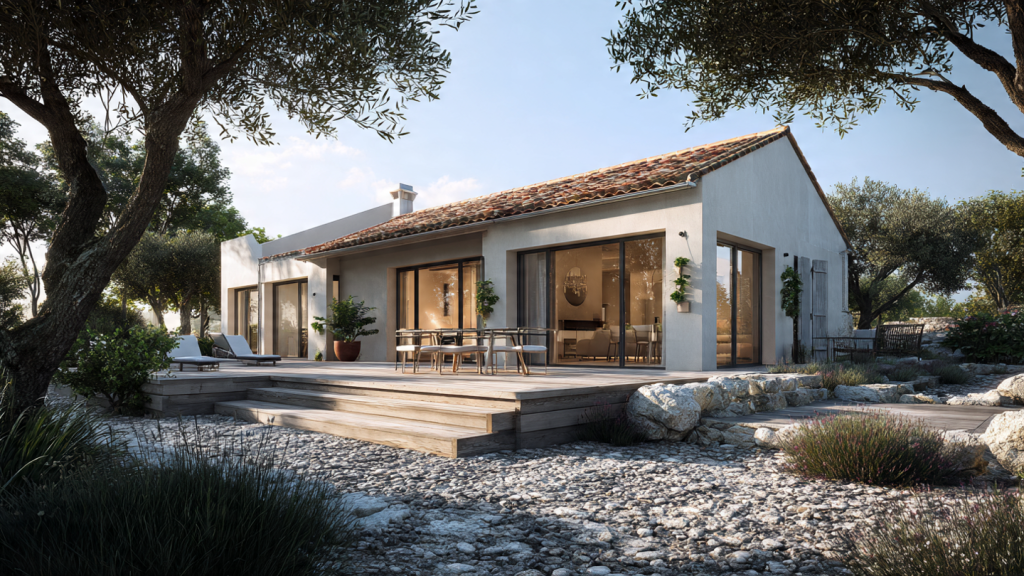 Maison neuve 100 m² à Fréjus, milieu de gamme – prix au m² maison neuve