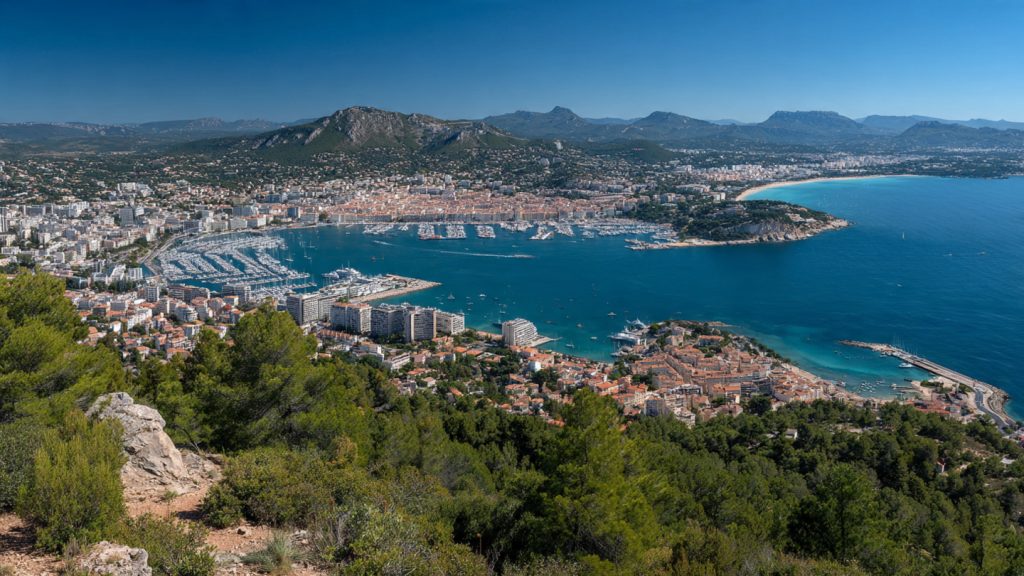 Rade de Toulon et paysages du Var pour tournage audiovisuel