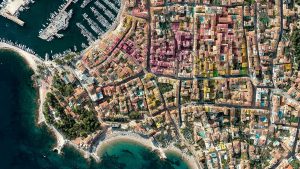 vue quartiers et zone de PLU sanary sur mer