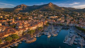 vue aérienne sanary sur mer