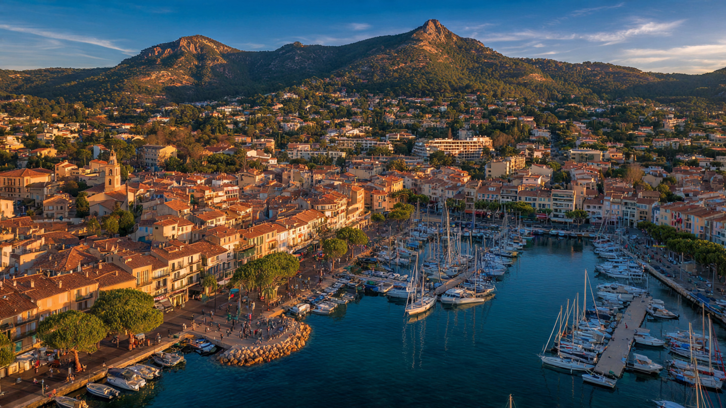 vue aérienne sanary sur mer