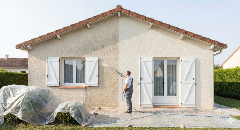 nettoyage d'une façade