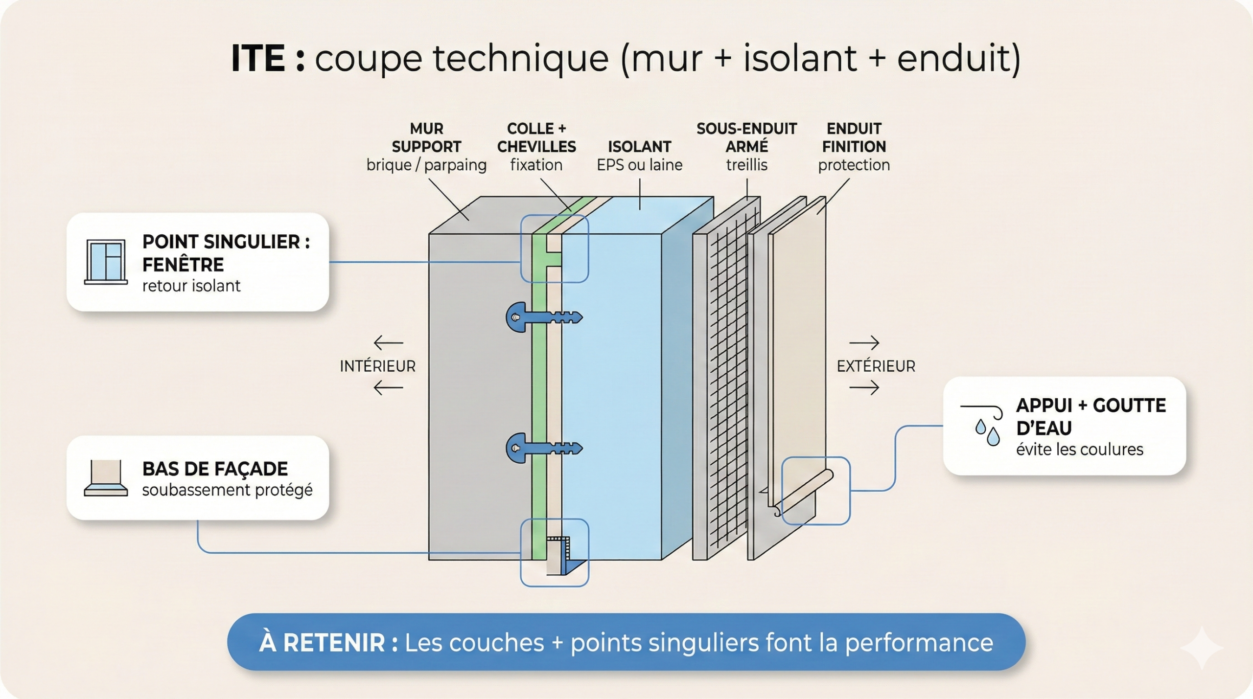Isolation thermique extérieur (ITE)