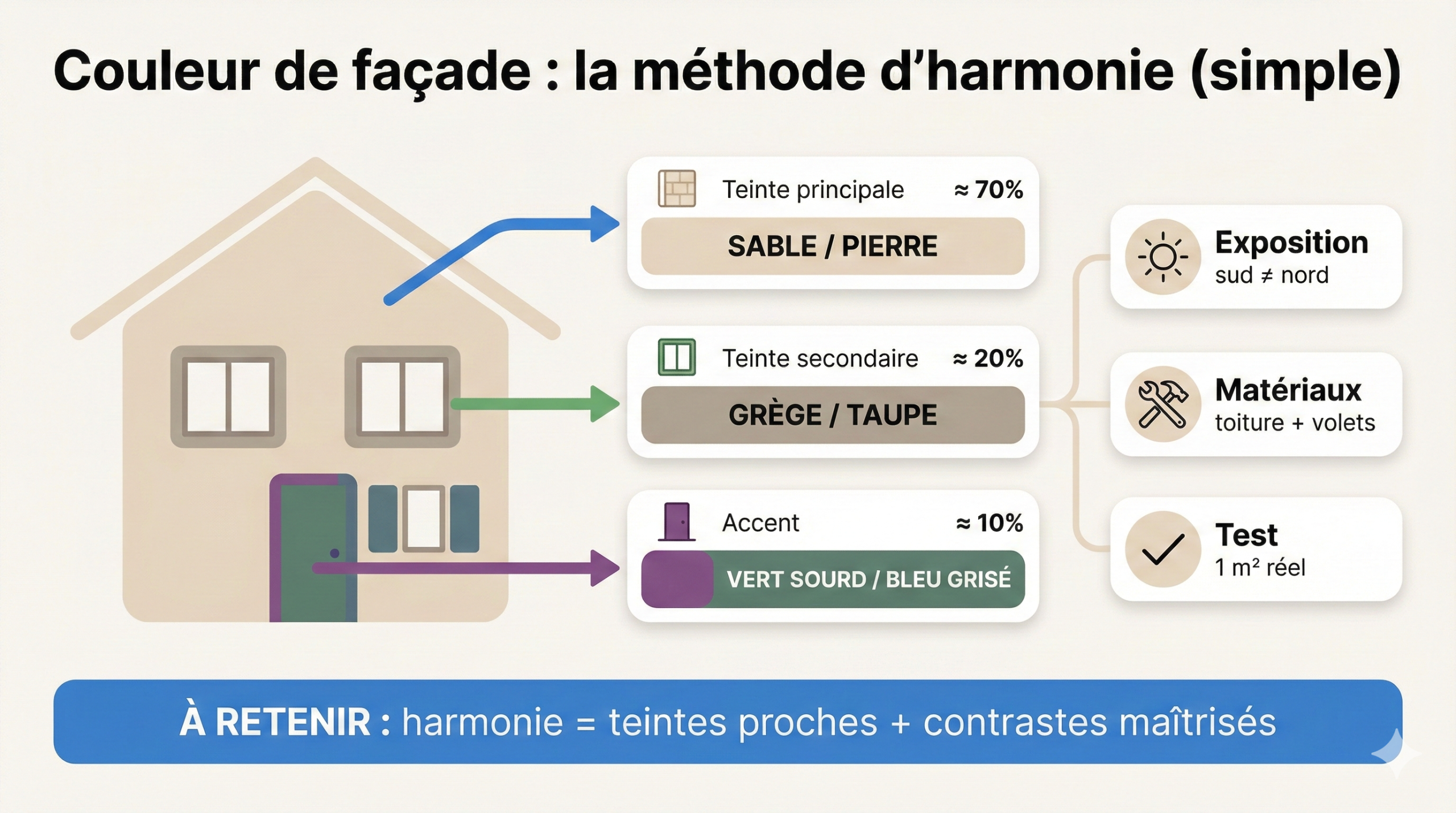 harmonie couleur façade
