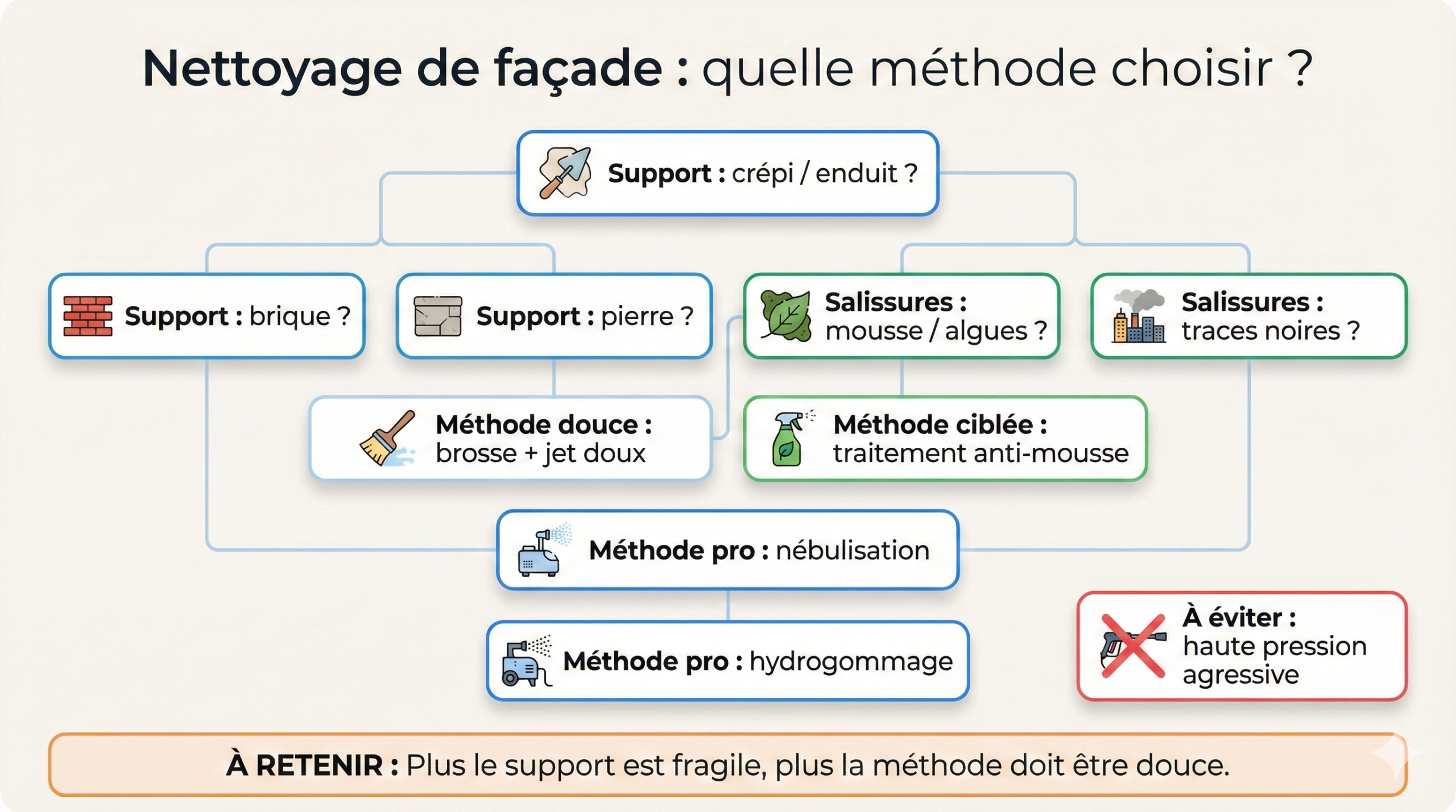méthode nettoyage de façade