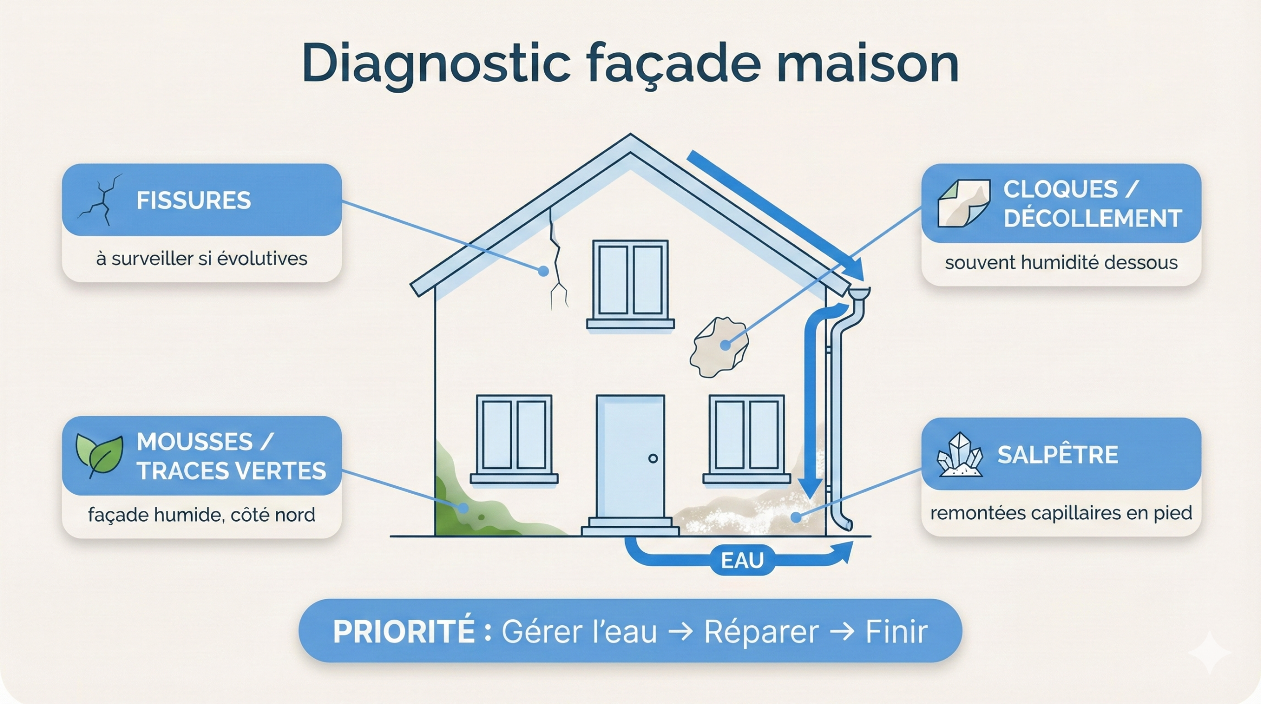 diagnostic façade maison