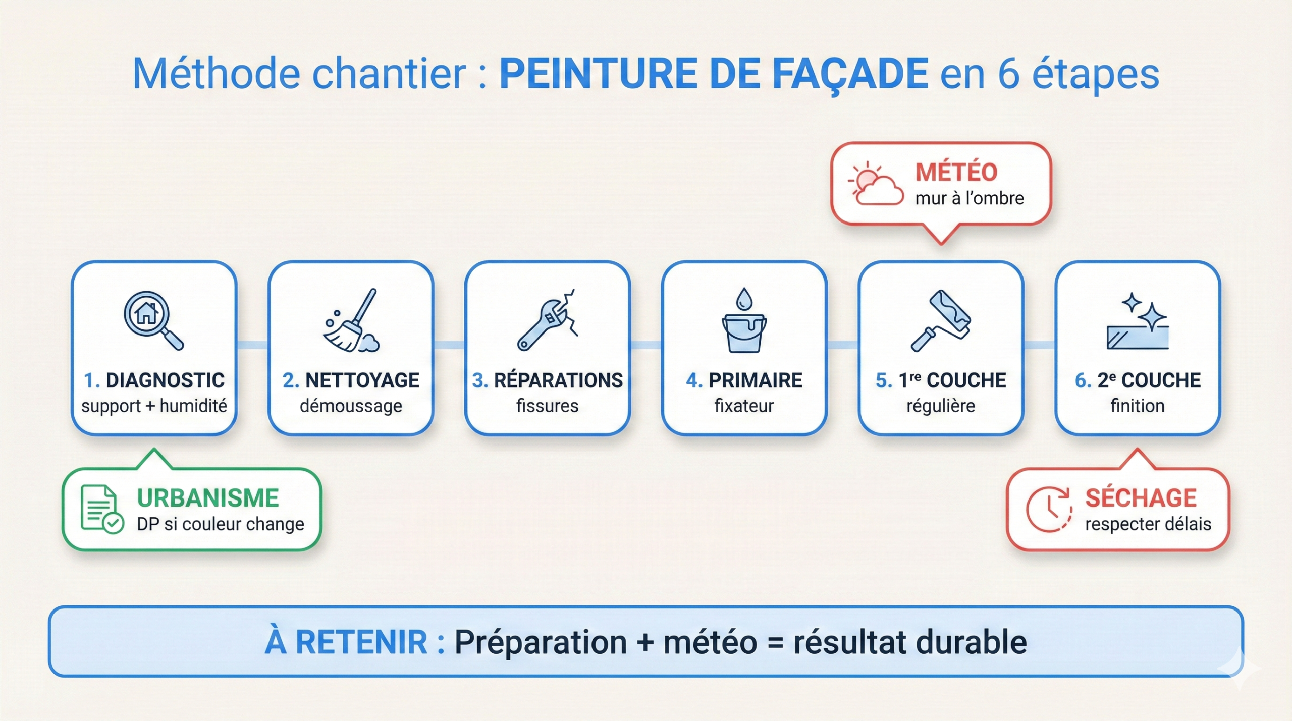 métode peindre une façade